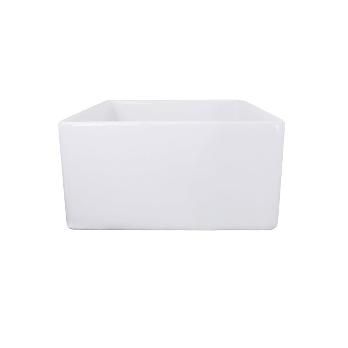 Nantucket Sinks 20 Inch Fireclay Farmhouse Kitchen Sink T-FCFS20