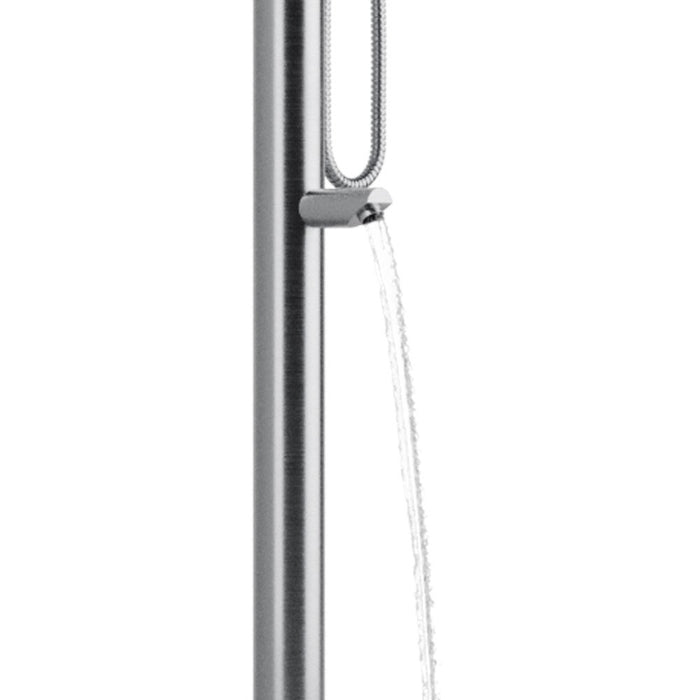 PULSE ShowerSpas Wave Outdoor Brushed Stainless Steel Shower