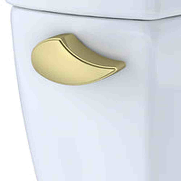 TOTO CST776CEG#01 Drake Two-Piece Elongated Toilet with CeFiONtect and 1.28 GPF Tornado Flush, Cotton White