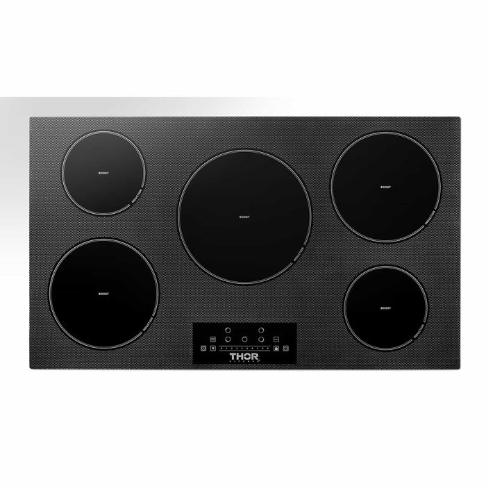 Thor Kitchen 36-Inch Built-In Induction Cooktop with 5 Elements (TIH36)