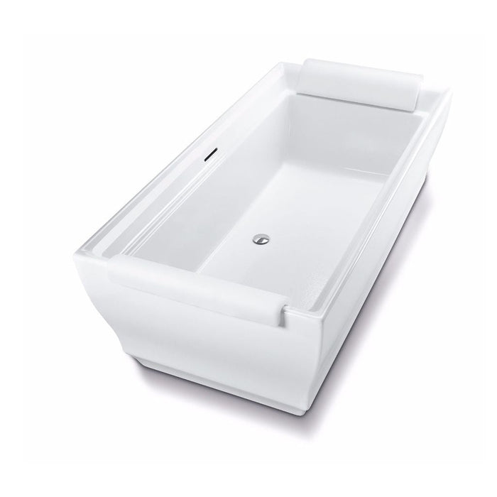 Toto Aimes Acrylic Freestanding Tub- Cotton, Brushed Nickel