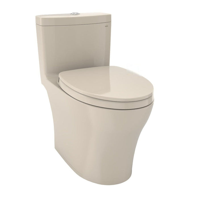 TOTO Aquia IV One-Piece 0.8 GPF & 1.28 GPF Dual-Flush Elongated Toilet With WASHLET+ Connection - Seat Included