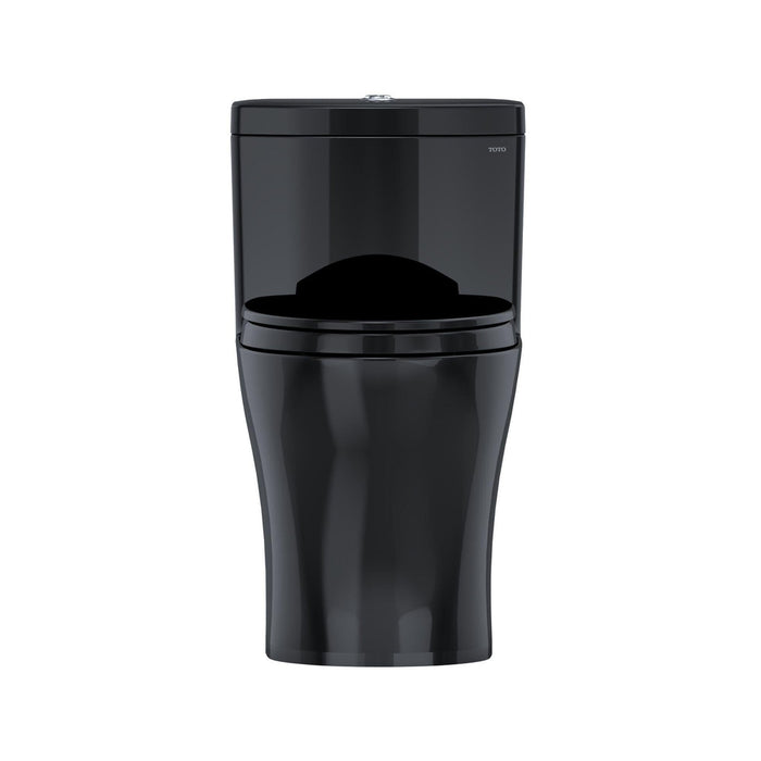 TOTO Aquia IV Ebony One-Piece 0.8 GPF & 1.28 GPF Dual-Flush Elongated Toilet With WASHLET+ Connection - Seat Included