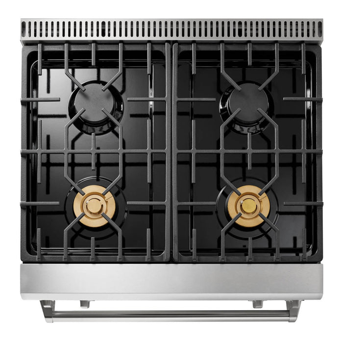 Thor Kitchen 30" Gas Range with 4.55 Cu. Ft. Self-Cleaning Oven and Tilt Panel in Stainless Steel (TRG3001)