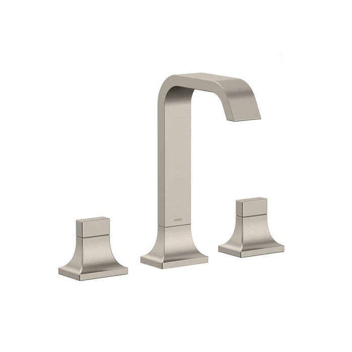 TOTO GC 1.2 GPM Two Handle Widespread Bathroom Sink Faucet Brushed Nickel - TLG08201U#BN