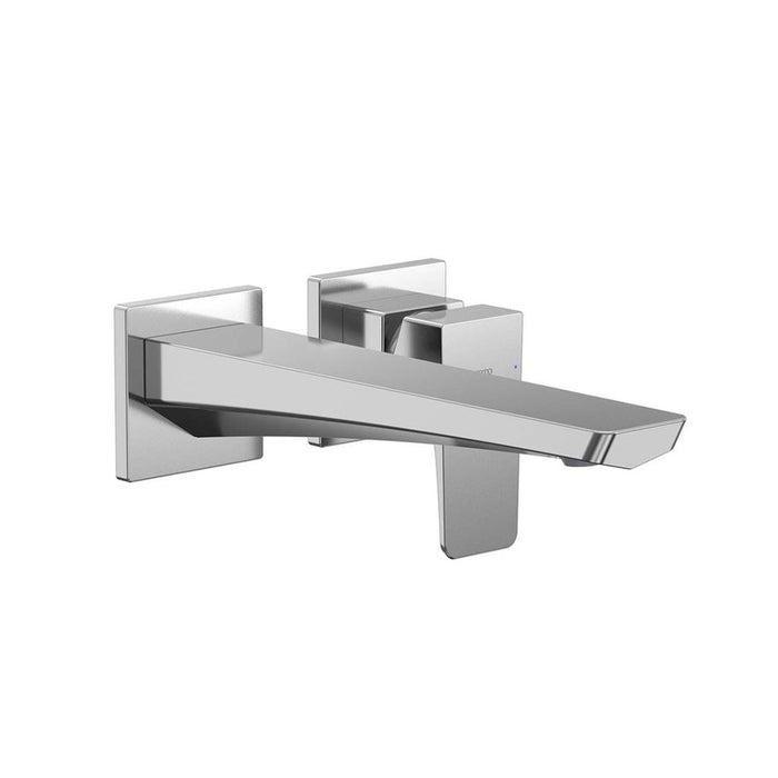 TOTO GE 3" 1.2 GPM Single Handle Long Spout Wall Mount Bathroom Sink Faucet with Comfort Glide Technology TLG07308U