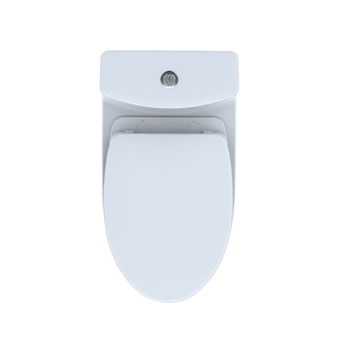 TOTO Aquia IV One-Piece 0.8 GPF & 1.28 GPF Dual-Flush Elongated Toilet With WASHLET+ Connection - Seat Included