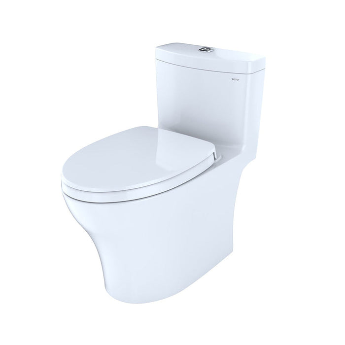 TOTO Aquia IV One-Piece 0.8 GPF & 1.28 GPF Dual-Flush Elongated Toilet With WASHLET+ Connection - Seat Included