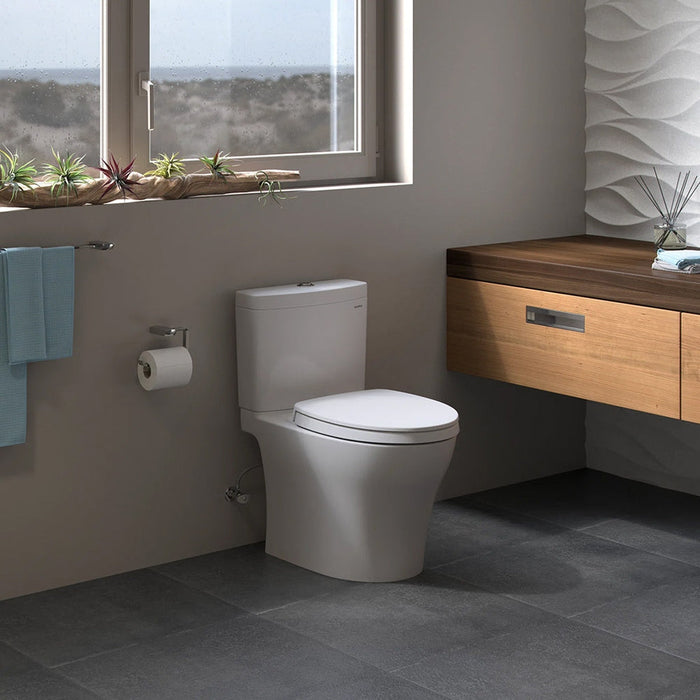 TOTO Aquia IV One-Piece 0.8 GPF & 1.28 GPF Dual-Flush Elongated Toilet With WASHLET+ Connection - Seat Included