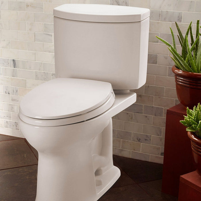 Drake II Elongated Complete Two Piece Toilet - Floor Mount - 18" Vitreous China/Cotton