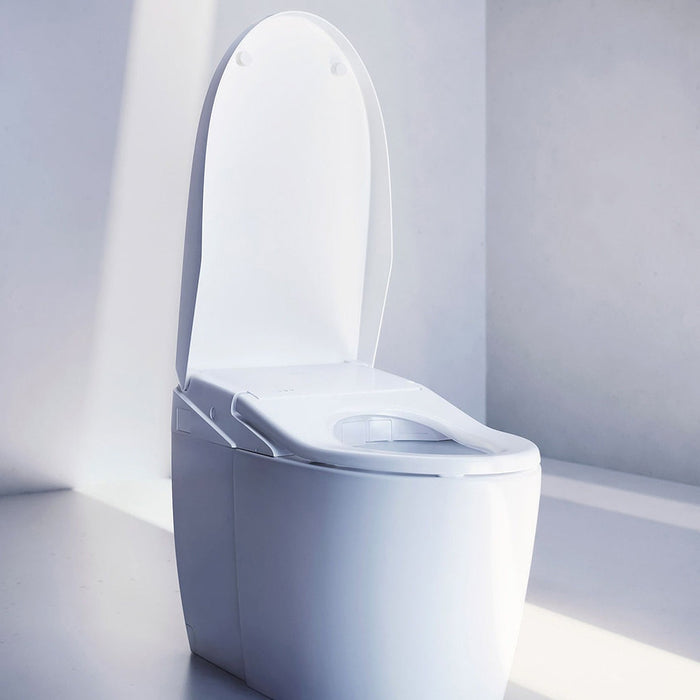 TOTO Neorest AS Electronic Toilet Bidet Combo, Elongated, Universal Height, Dual Flush, 1.0 and 0.8 GPF, Cotton White - MS8551CUMFG#01