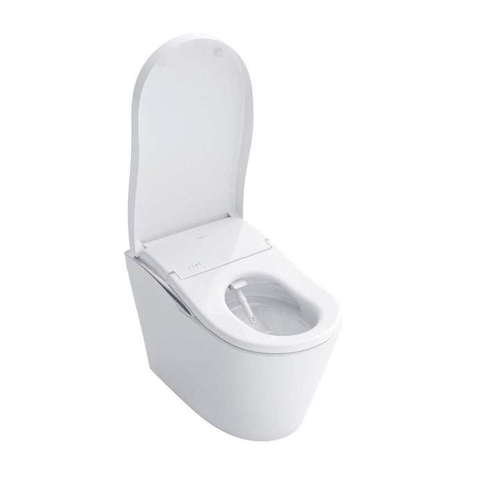 TOTO Neorest LS Smart Toilet with WASHLET Bidet Seat, 1.0/0.8 GPF, Cotton White w/ Silver - MS8732CUMFG#01S