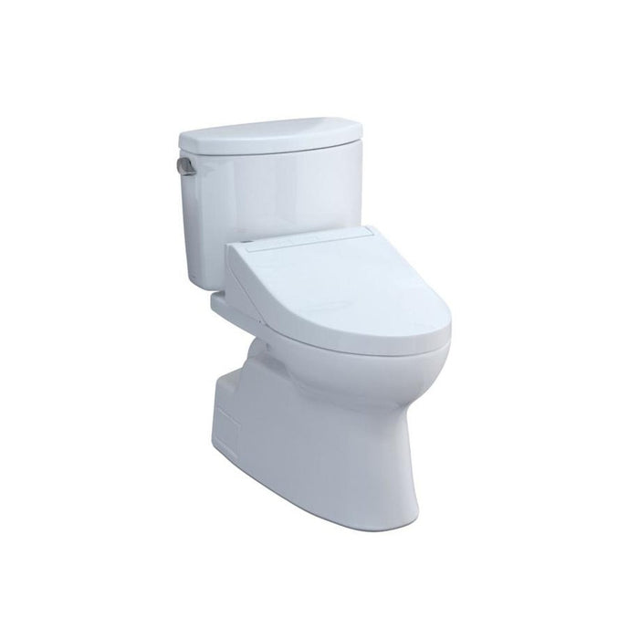 TOTO Vespin II 28 1/2" Two-Piece 1.28 GPF Single Flush Elongated Toilet and Washlet+ C5 in Cotton MW4743084CEFG#01