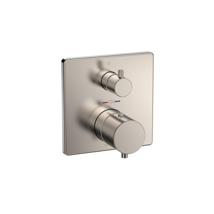 TOTO Square Thermostatic Mixing Valve with Two-Way Diverter Shower Trim TBV02404U#BN