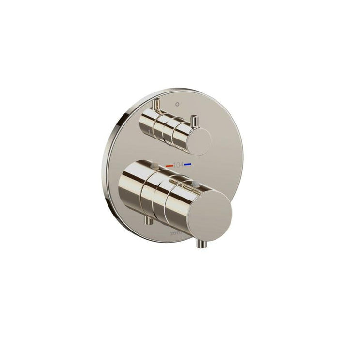 TOTO 5 1/8" Thermostatic Mixing Valve with Two-Way Diverter Round Shower Trim