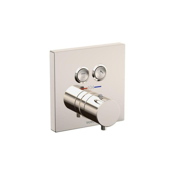 TOTO 5 3/8" Dual Function Thermostatic Mixing Valve Square Trim