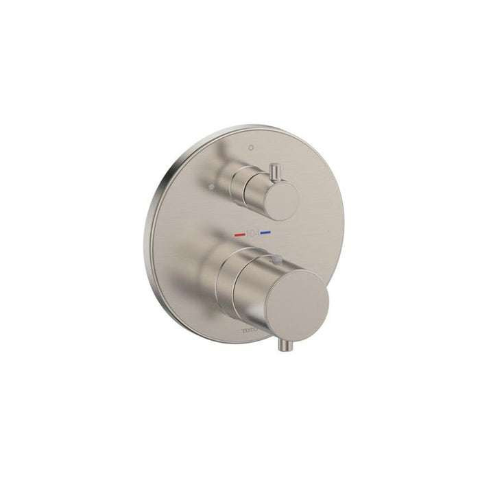 TOTO 5 1/8" Thermostatic Mixing Valve with Round Volume Control Shower Trim TBV01407U