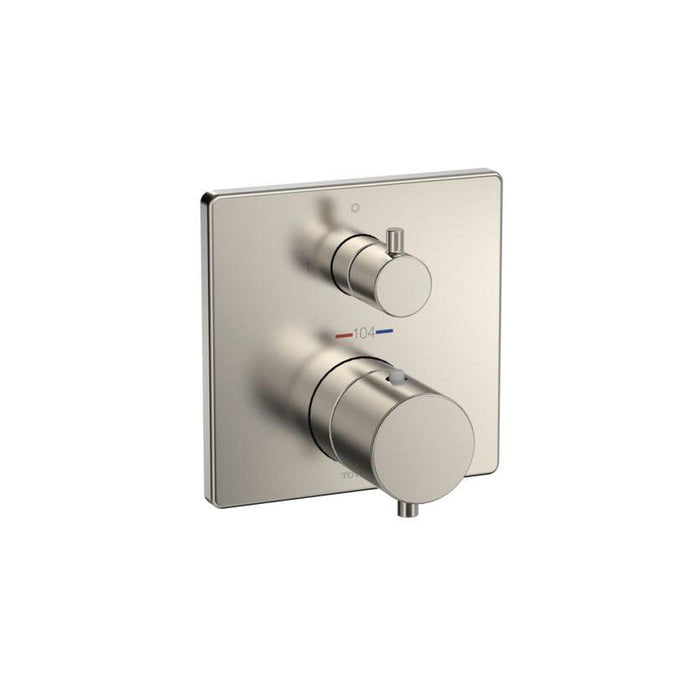 TOTO 5 1/8" Thermostatic Mixing Valve with Volume Control Square Shower Trim