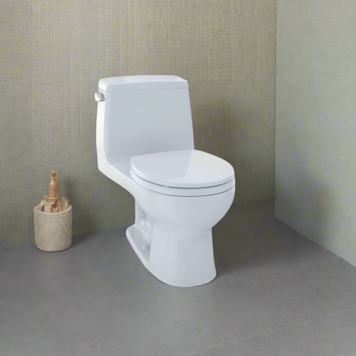 TOTO UltraMax One-Piece Round Bowl with SoftClose Seat and 1.6 GPF Single Flush MS853113S