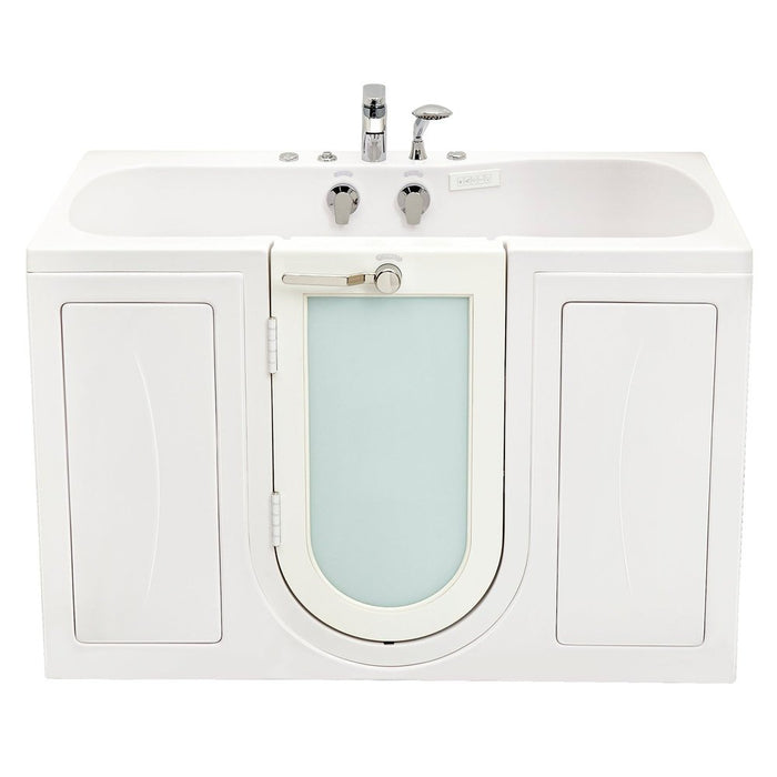 Ella's Bubbles's Bubbles Tub4Two 32"x60" Hydro + Air Massage w/ Independent Foot Massage Acrylic Two Seat Walk in Tub, Left Outswing Door, 2 Piece Fast Fill Faucet, 2" Dual Drains