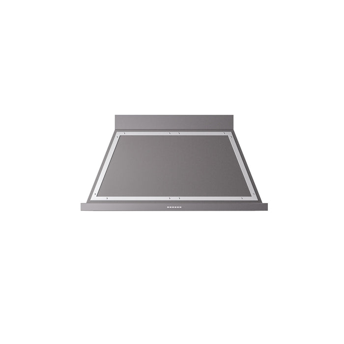 ILVE 48" Nostalgie style wall-mounted extractor Range hood in steel or painted steel with frames - UANB48