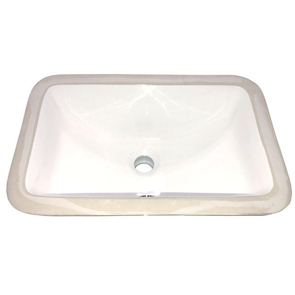 Great Point Collection Nantucket Sinks UM-159-W Undermount Ceramic Sin ...