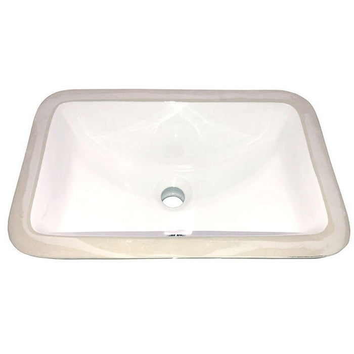 Great Point Collection Nantucket Sinks UM-159-W Undermount Ceramic Sink In White