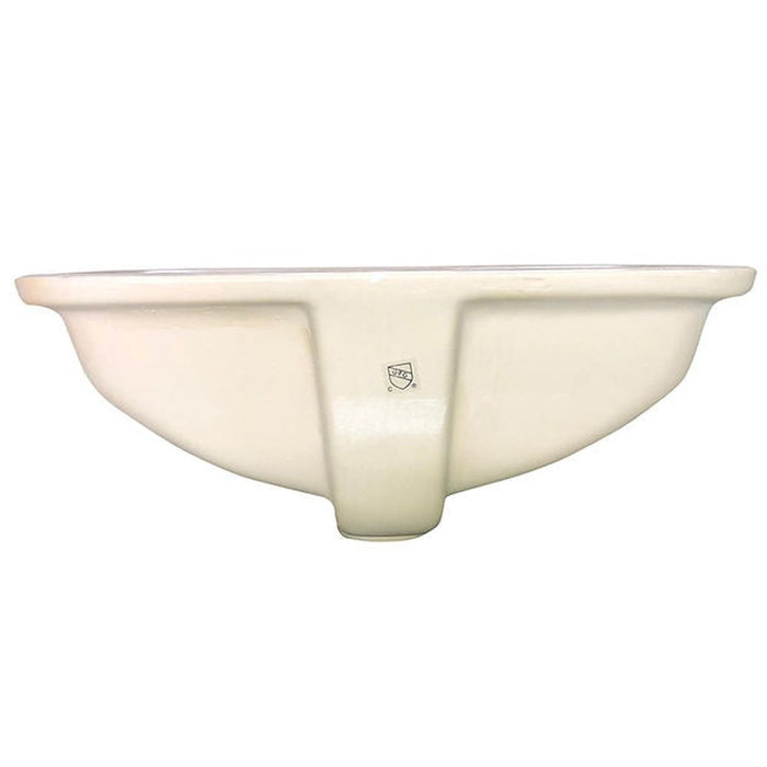 Great Point Collection Nantucket Sinks UM-159-W Undermount Ceramic Sink In White