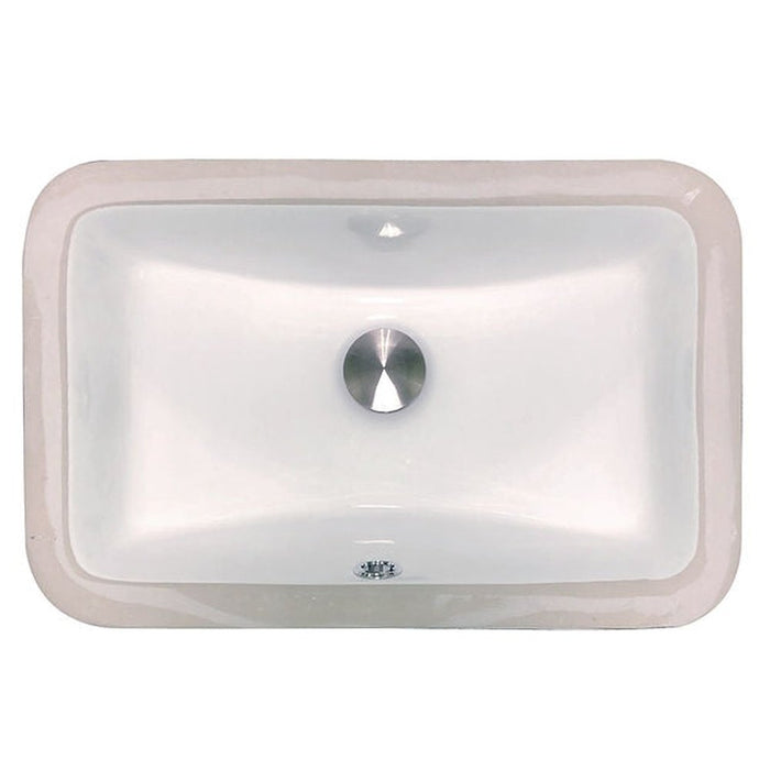 Great Point Collection Nantucket Sinks UM-159-W Undermount Ceramic Sink In White