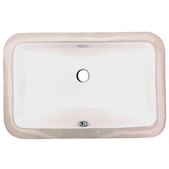 Great Point Collection Nantucket Sinks UM-159-W Undermount Ceramic Sink In White