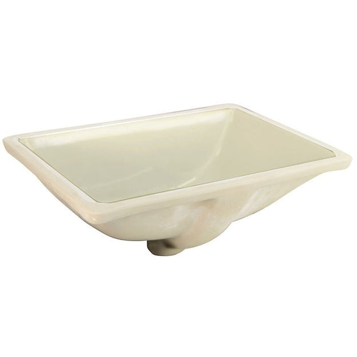 Great Point Collection Nantucket Sinks  16 Inch X 11 Inch Undermount Ceramic Sink In Bisque UM-16x11-B