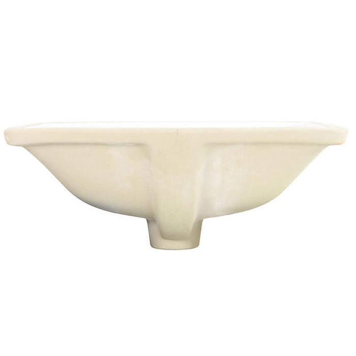 Great Point Collection Nantucket Sinks  16 Inch X 11 Inch Undermount Ceramic Sink In Bisque UM-16x11-B