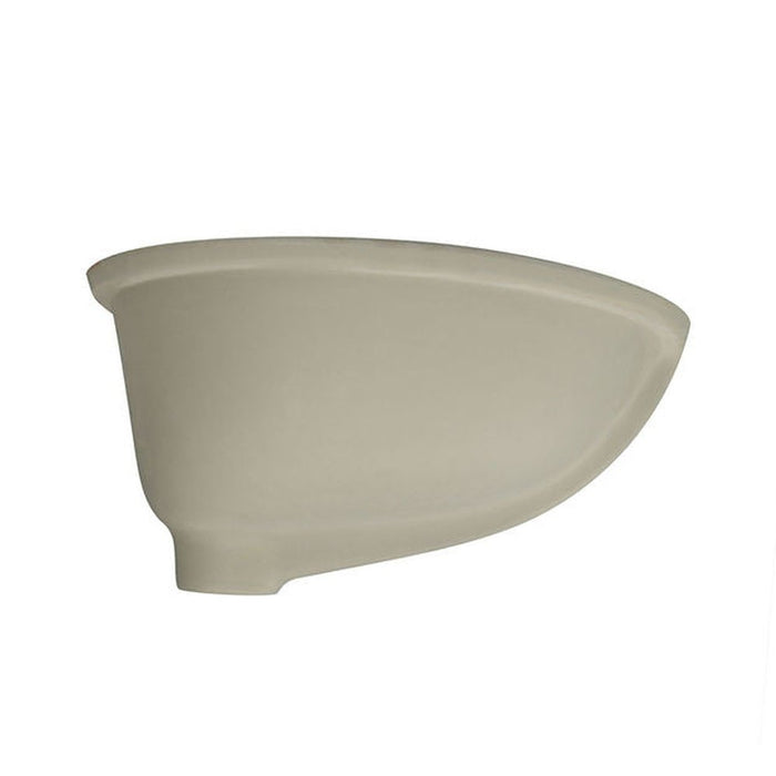 Great Point Collection Nantucket Sinks  17 Inch X 14 Inch Undermount Ceramic Sink In Bisque UM-17x14-B-K