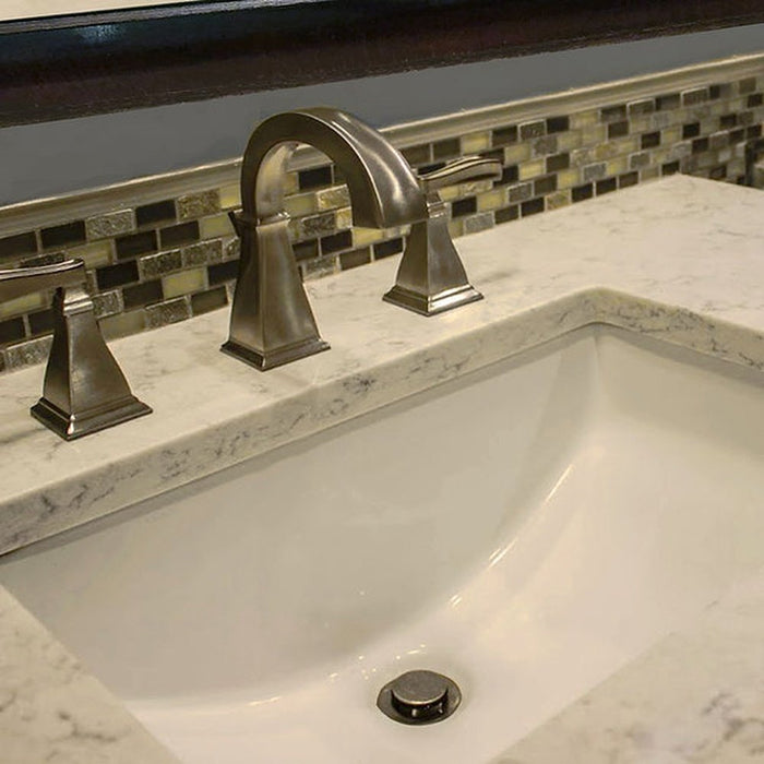 Great Point Collection Nantucket Sinks  18 Inch X 12 Inch Undermount Ceramic Sink In Bisque UM-18x12-B