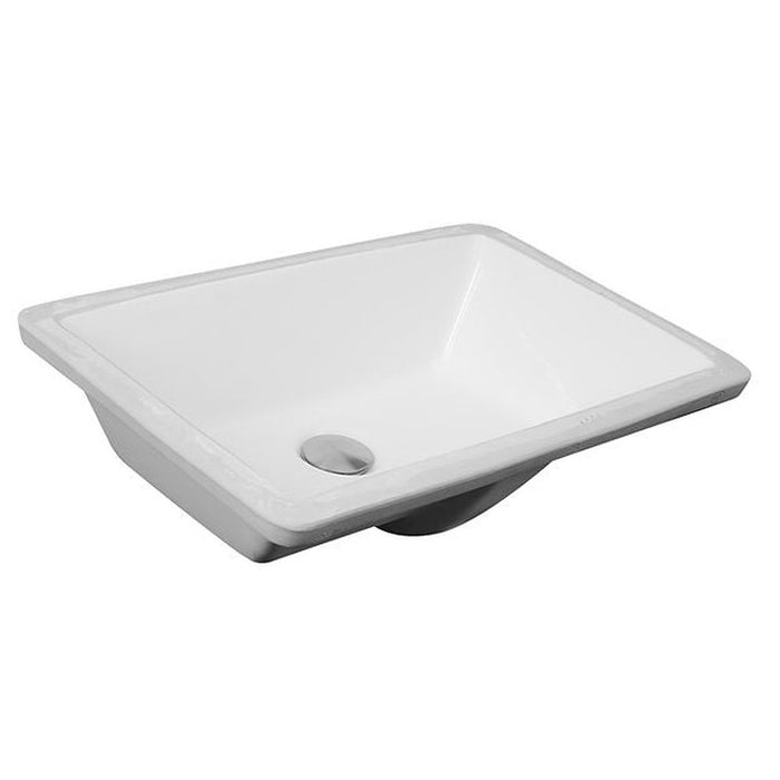 Great Point Collection Nantucket Sinks  19 Inch X 11 Inch Undermount Ceramic Sink In White UM-19x11-W