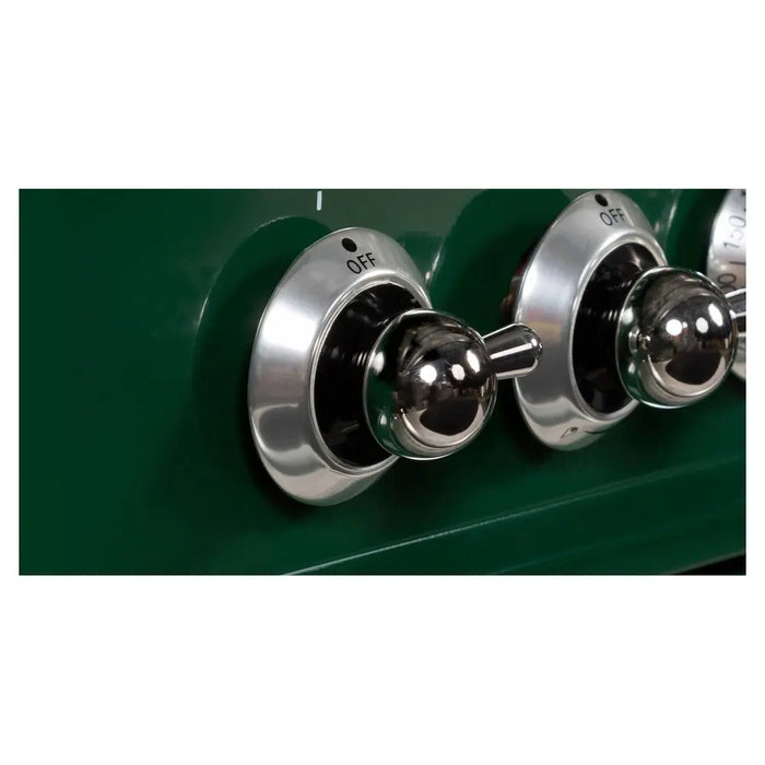 ILVE 36 Inch Majestic II Series Dual Fuel Natural Gas Range with 6 Burners and Griddle with 3.5 cu. ft. Oven Capacity TFT Oven Control Display (UM09FDNS3)