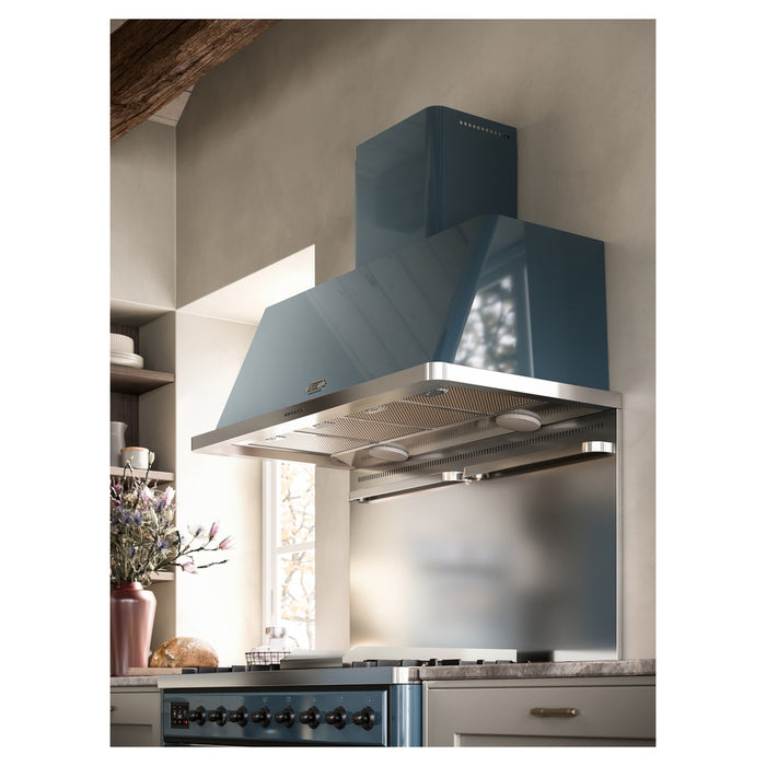 ILVE 48 Inch Majestic II Dual Fuel Range with 8 Sealed Burners, Triple Glass Cool Door, Convection Oven (UM12FDNS)