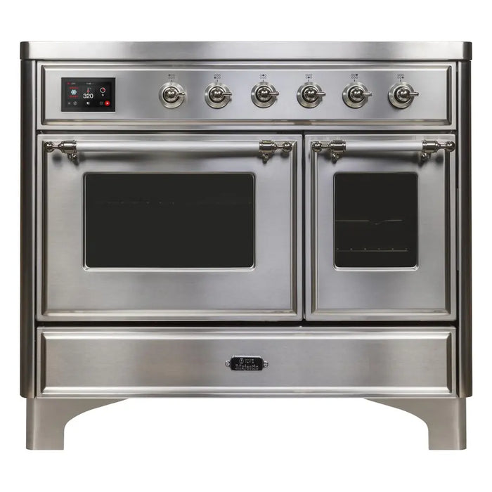 ILVE 40 Inch Majestic II Induction Range with 6 Elements, Triple Glass Cool Door- UMDI10NS3