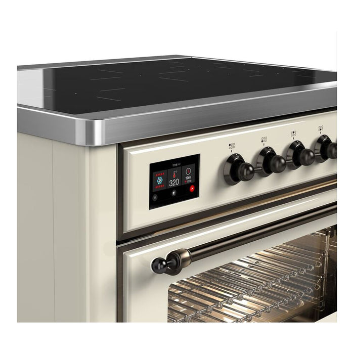 ILVE 36" Majestic II Series Electric Induction and Electric Oven Range with 5 Elements (UMI09NS3)