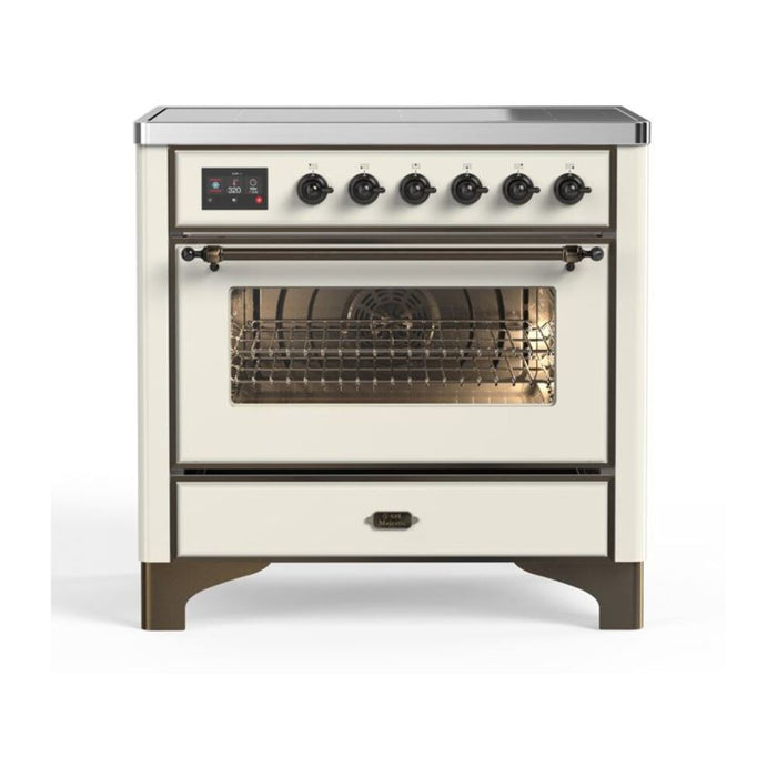 ILVE 36" Majestic II Series Electric Induction and Electric Oven Range with 5 Elements (UMI09NS3)