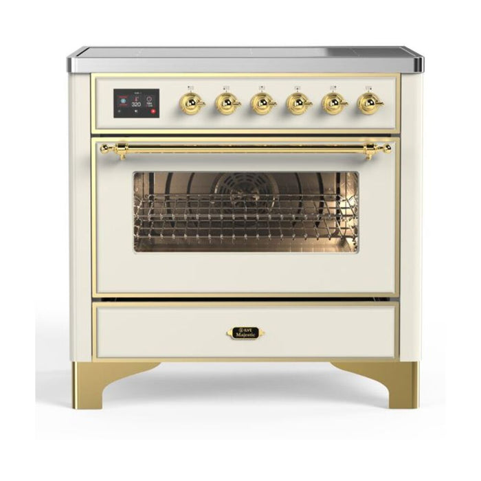 ILVE 36" Majestic II Series Electric Induction and Electric Oven Range with 5 Elements (UMI09NS3)