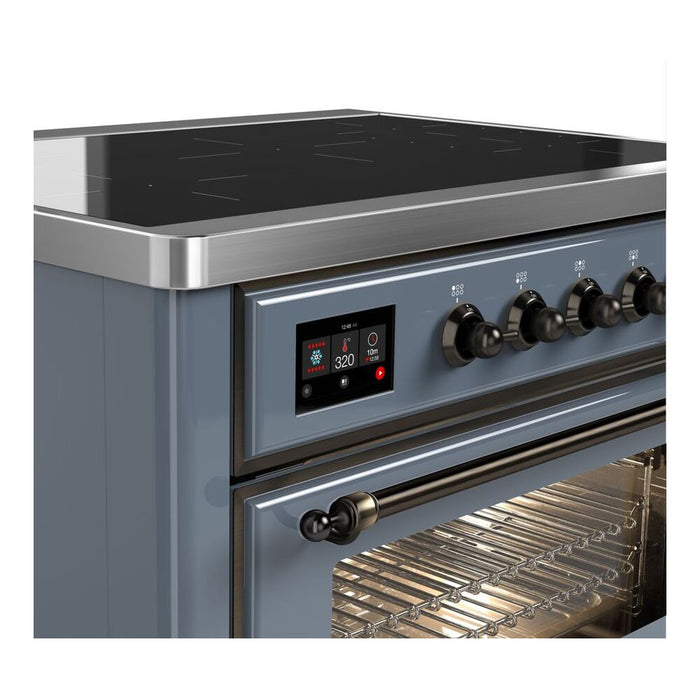 ILVE 36" Majestic II Series Electric Induction and Electric Oven Range with 5 Elements (UMI09NS3)