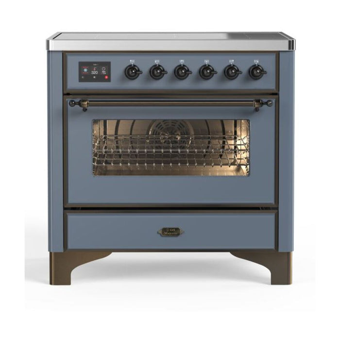 ILVE 36" Majestic II Series Electric Induction and Electric Oven Range with 5 Elements (UMI09NS3)
