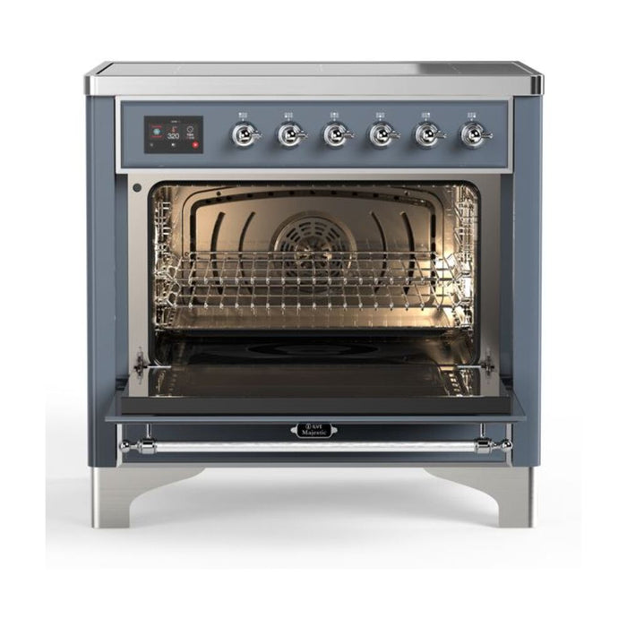 ILVE 36" Majestic II Series Electric Induction and Electric Oven Range with 5 Elements (UMI09NS3)