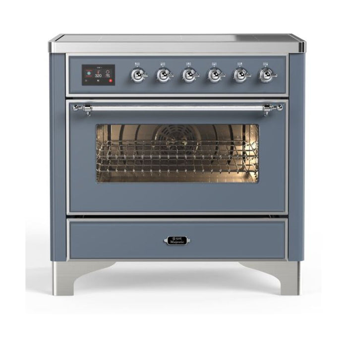 ILVE 36" Majestic II Series Electric Induction and Electric Oven Range with 5 Elements (UMI09NS3)