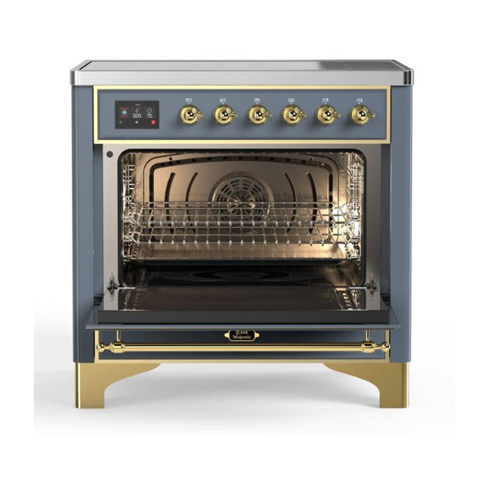 ILVE 36" Majestic II Series Electric Induction and Electric Oven Range with 5 Elements (UMI09NS3)