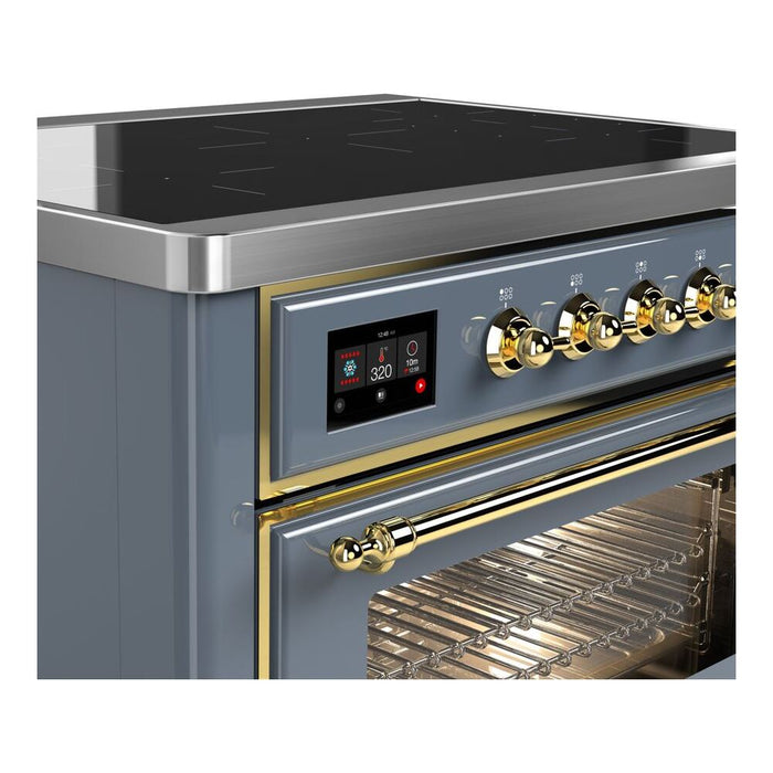 ILVE 36" Majestic II Series Electric Induction and Electric Oven Range with 5 Elements (UMI09NS3)