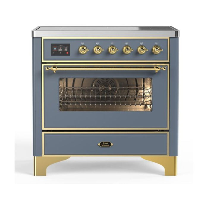 ILVE 36" Majestic II Series Electric Induction and Electric Oven Range with 5 Elements (UMI09NS3)