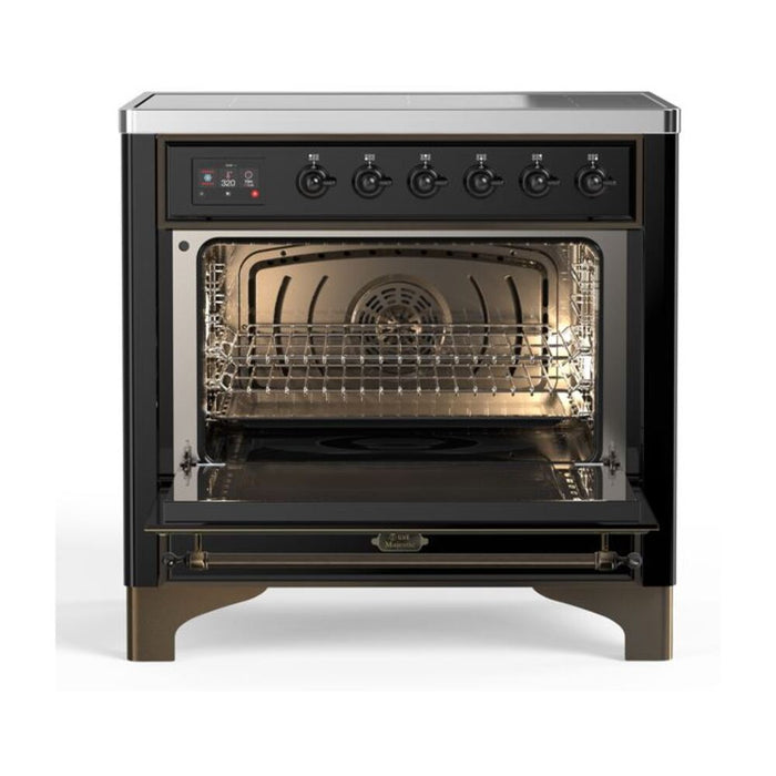 ILVE 36" Majestic II Series Electric Induction and Electric Oven Range with 5 Elements (UMI09NS3)