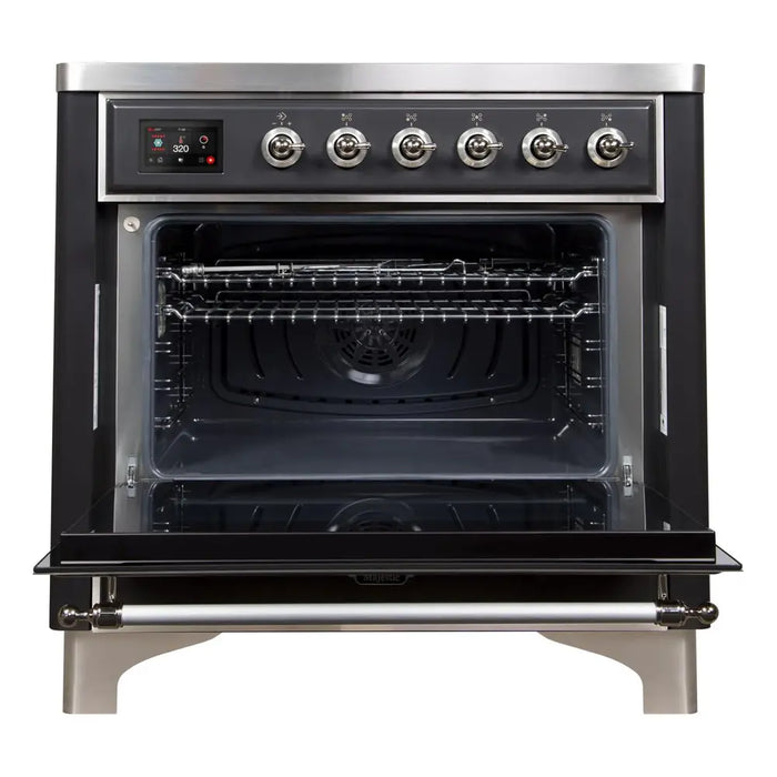 ILVE 36" Majestic II Series Electric Induction and Electric Oven Range with 5 Elements (UMI09NS3)